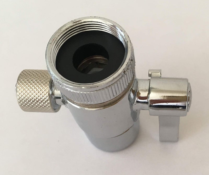 Malida Countertop filter to 3/8 inch O.D. Tubing Faucet Adapter,Kitchen Bathroom Sink Faucet Diverter Valve for Above Counter Water Filter Faucet Sprayer attachment - Image 4
